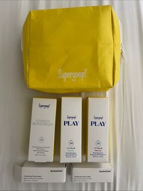 Supergoop! ON THE GO SPF Set + Spolied Child Lipsticks